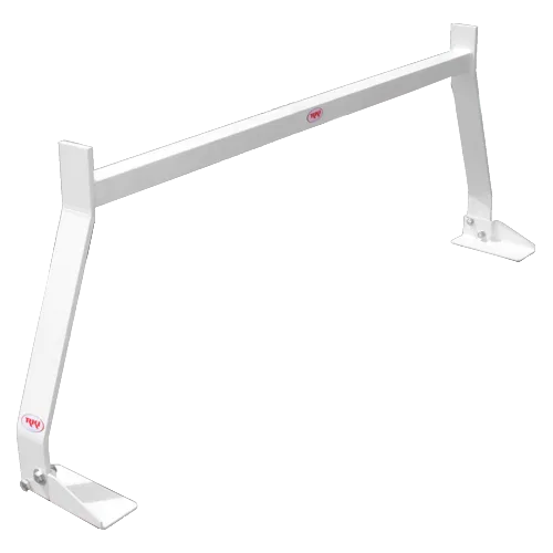 RG15 – RKI Ladder Rack, Bed Rail Mount Direct-Fit 26-1/8 Inch Height Powder Coated White Steel Single